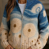 Renate™ | Chaqueta de punto con motivo de diente de león