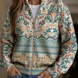 Gisela™ | Chaqueta de punto con borde floral