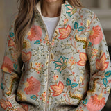 Petra™ | Chaqueta de punto con patrón floral de jardín