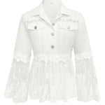 Chaqueta con panel de encaje Zaida, conjunto completo