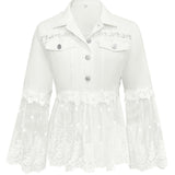 Chaqueta con panel de encaje Zaida, conjunto completo