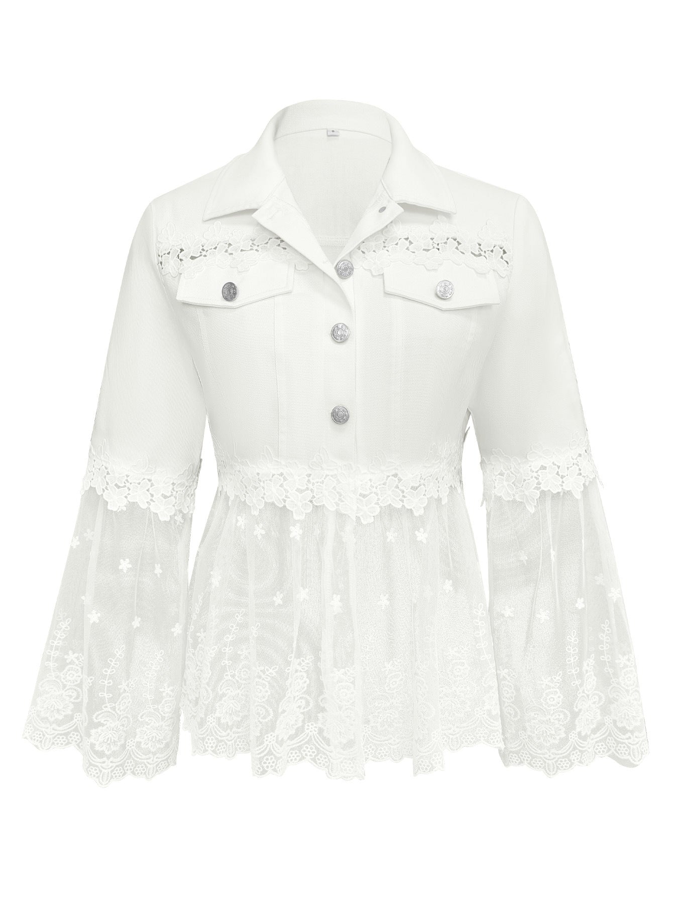 Chaqueta con panel de encaje Zaida, conjunto completo