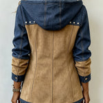 Chaqueta con capucha de patchwork Vicenta, vista posterior