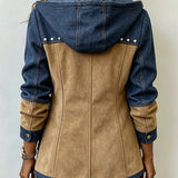 Chaqueta con capucha de patchwork Vicenta, vista posterior