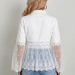 Chaqueta con panel de encaje Zaida, vista posterior