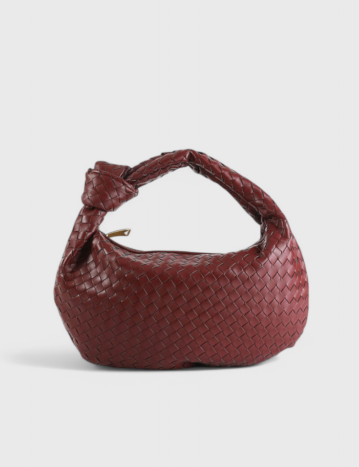 Sage Bolso de Hombro Mediano Tejido