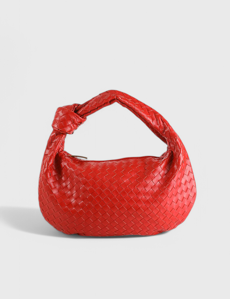 Sage Bolso de Hombro Mediano Tejido