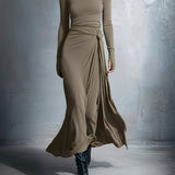 Naiara | Vestido maxi con nudo lateral