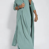 Ava™ | Vestido largo elegante + cárdigan