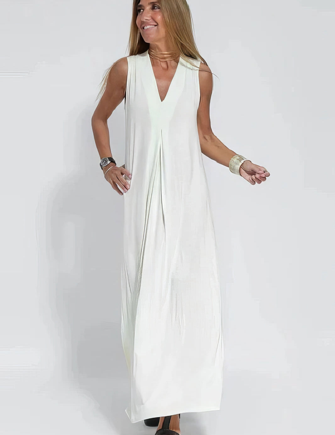 Ava™ | Vestido largo elegante + cárdigan